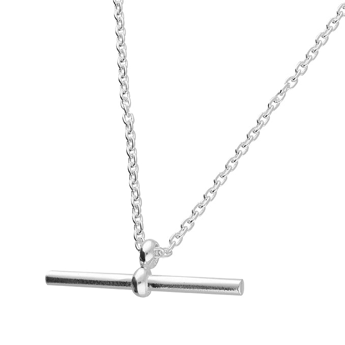 Silver T-Bar Necklace - John Ross Jewellers