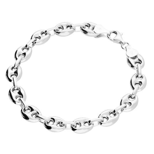 Silver Mariner Bracelet | 19cm - John Ross Jewellers