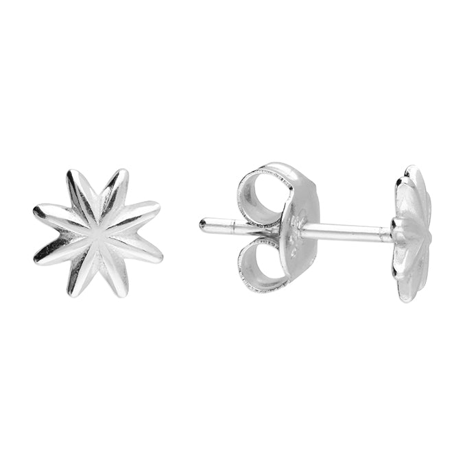 Silver Star Stud Earrings | 7mm - John Ross Jewellers