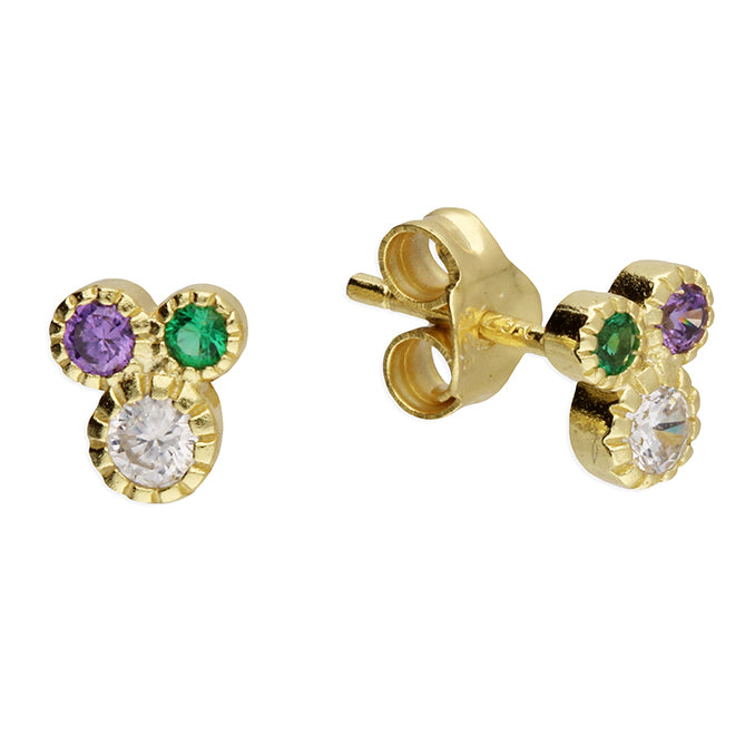 SUNSHINE Suffragette Stud Earrings - John Ross Jewellers