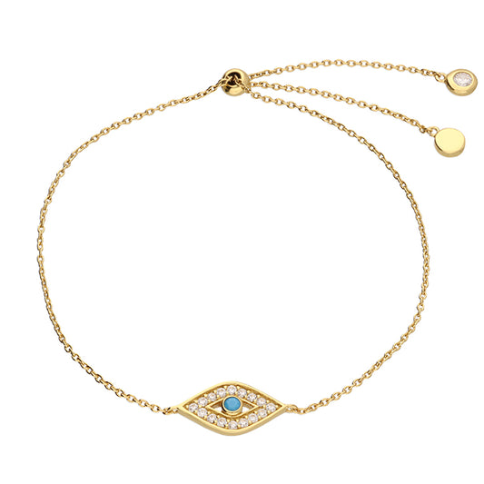 SUNSHINE Evil Eye Toggle Bracelet - John Ross Jewellers