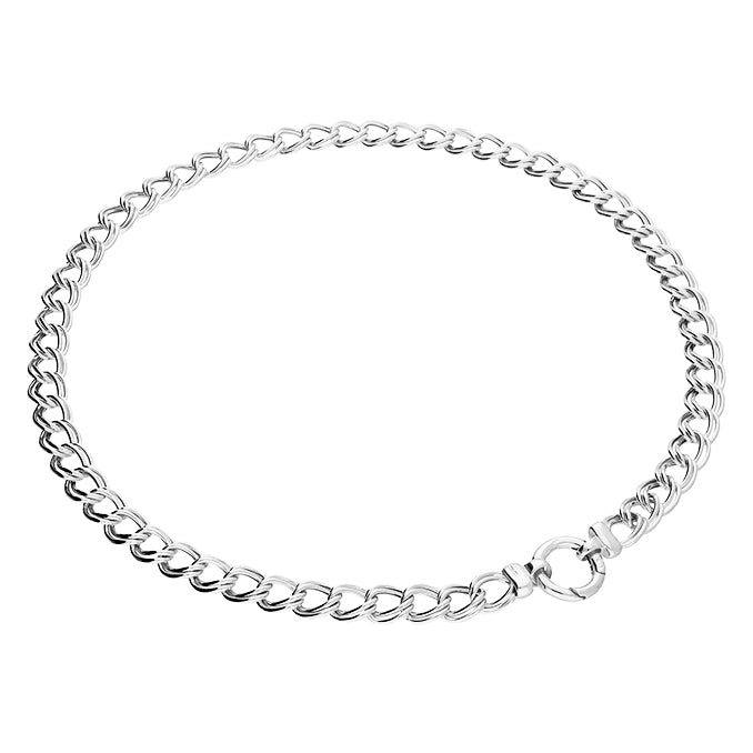 Silver Double Curb Necklace |  46cm - John Ross Jewellers