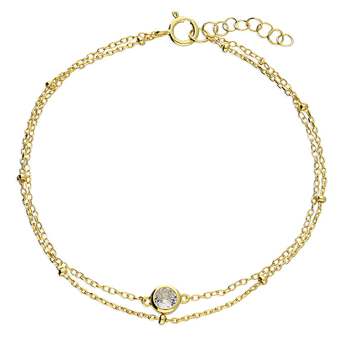 SUNSHINE CZ Double Bracelet - John Ross Jewellers