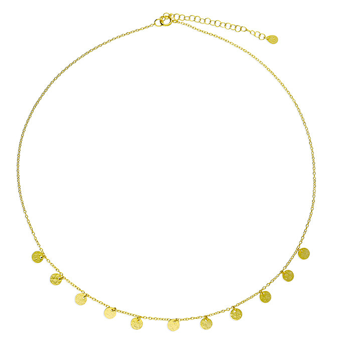 Sunshine Textured Discs Choker Necklace - John Ross Jewellers