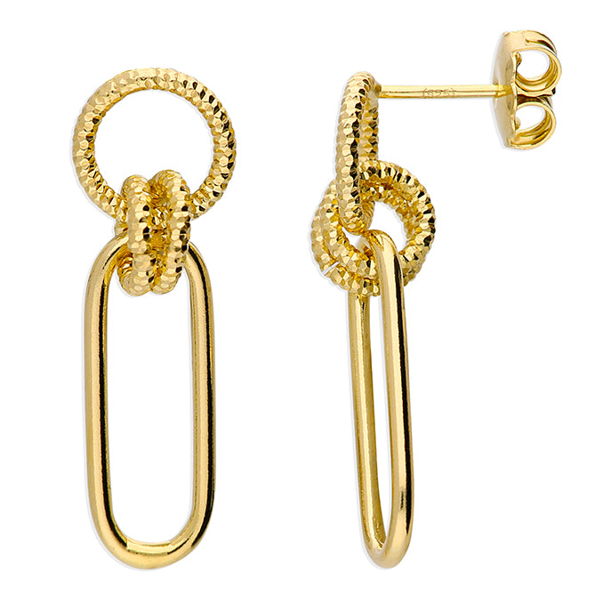 Sunshine Paper Link Drop Earrings - John Ross Jewellers