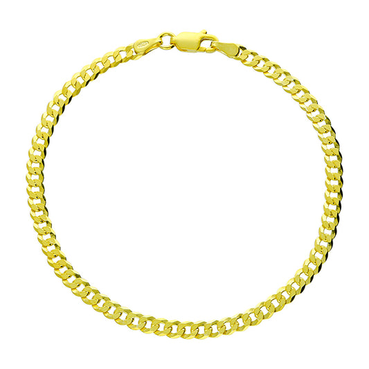 Sunshine Flat Curb Bracelet | 19cm - John Ross Jewellers