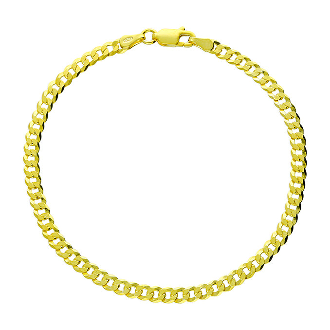 Sunshine Flat Curb Bracelet | 19cm - John Ross Jewellers