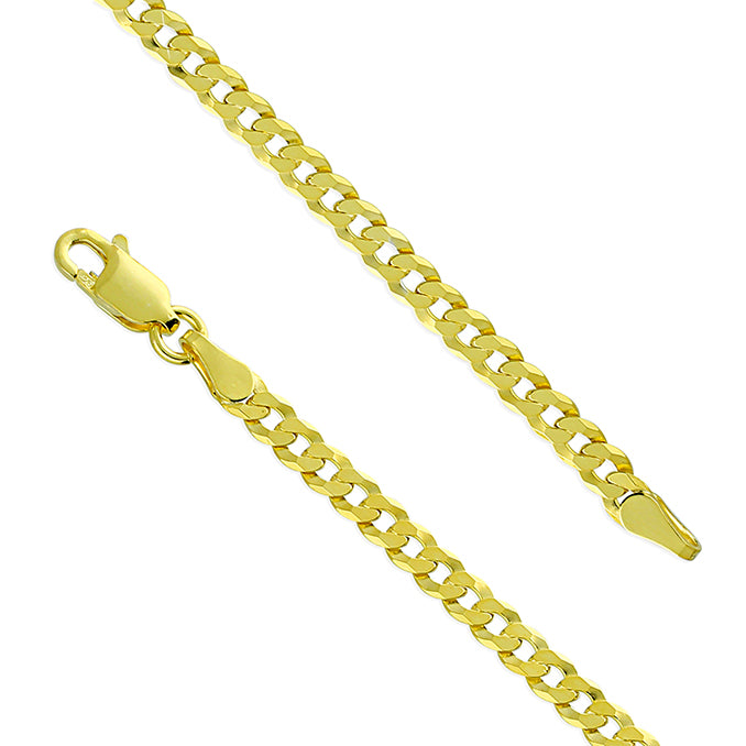 Sunshine Flat Curb Chain | 18" - John Ross Jewellers