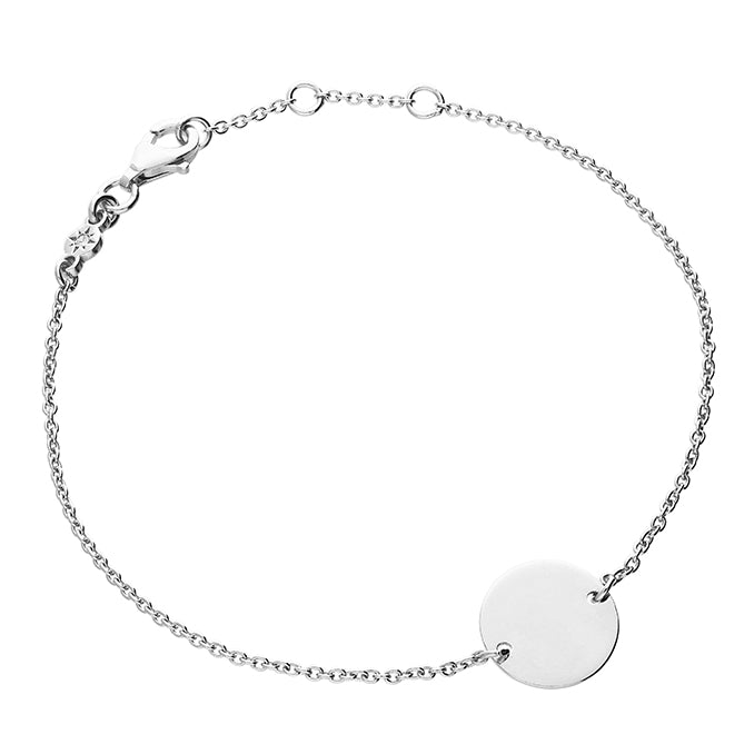 Sunshine Identity Delicate Bracelet - Silver Round - John Ross Jewellers
