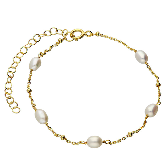 Sunshine Freshwater Pearl & Bead Bracelet | 21cm - John Ross Jewellers