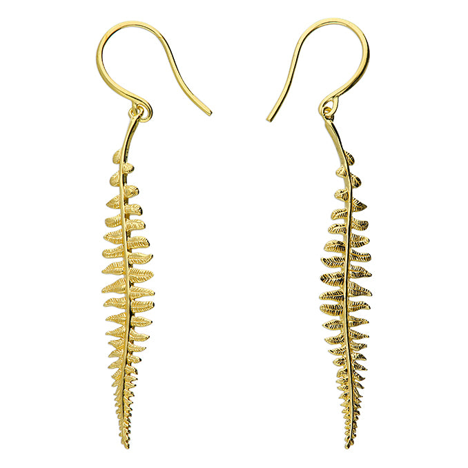 SUNSHINE Fern Leaf Drop Earrings - John Ross Jewellers