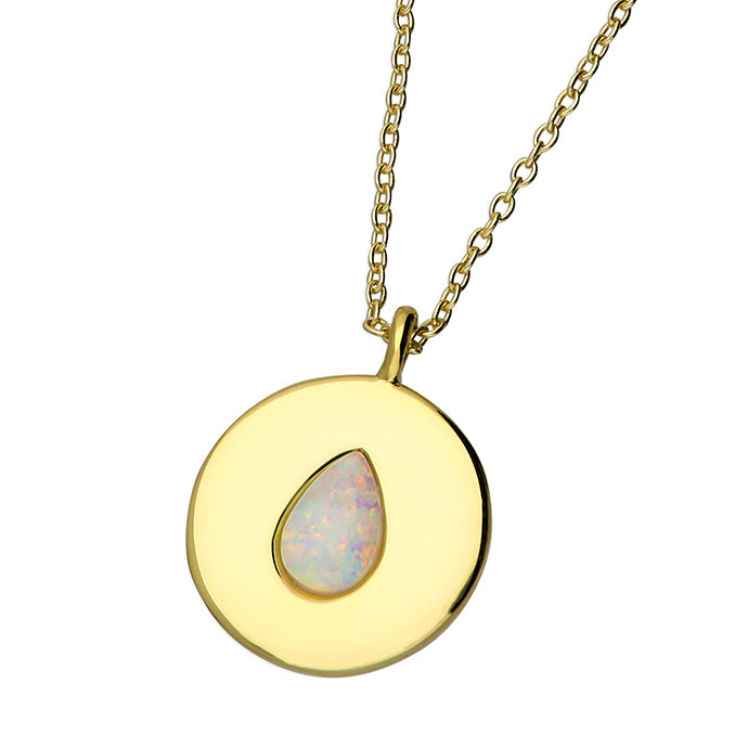 Sunshine Opal Disc Necklace - John Ross Jewellers