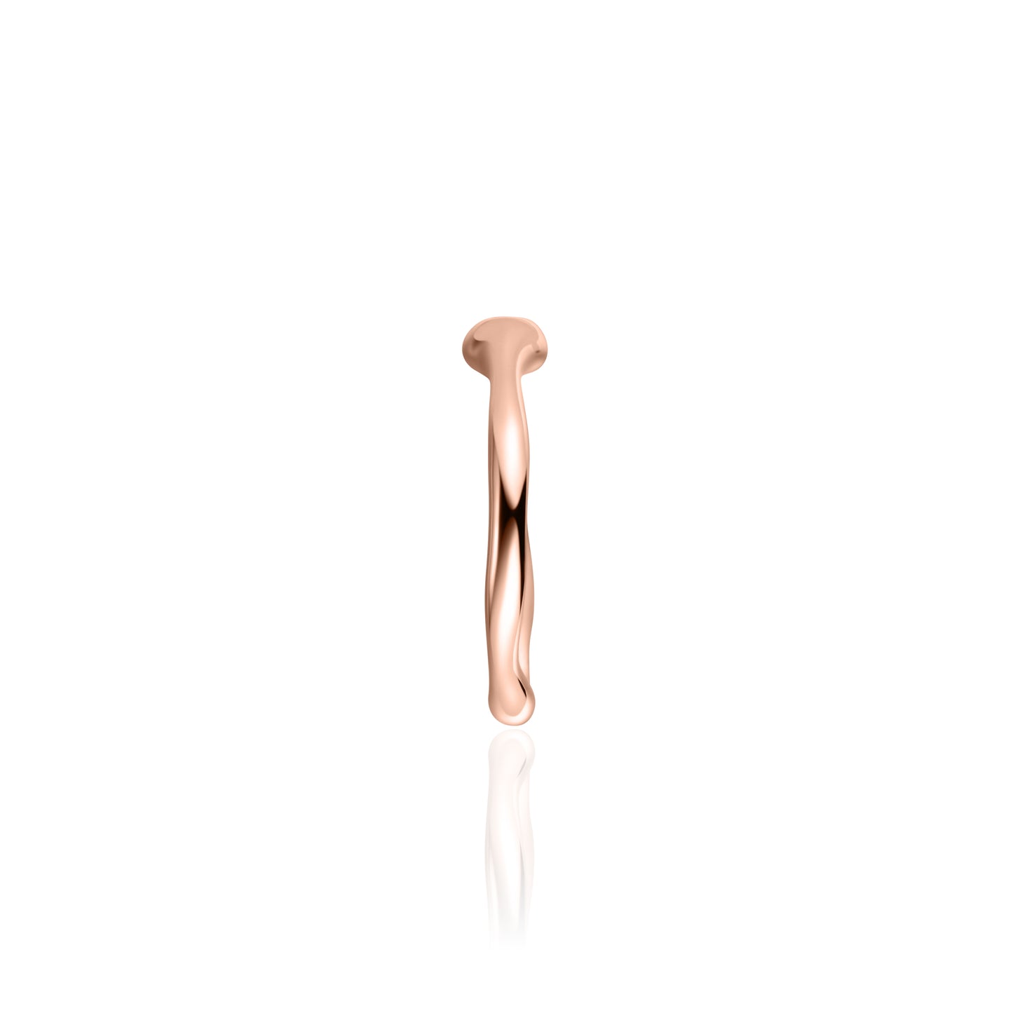 ORGANIC CZ Solitaire Ring - Rose Gold - John Ross Jewellers