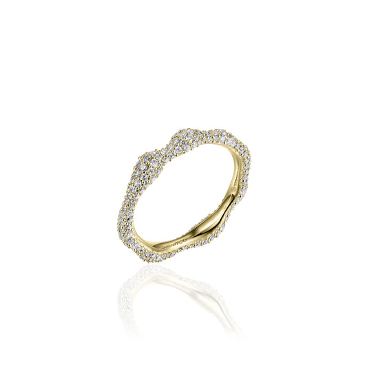 ORGANIC CZ Ring - Gold - John Ross Jewellers