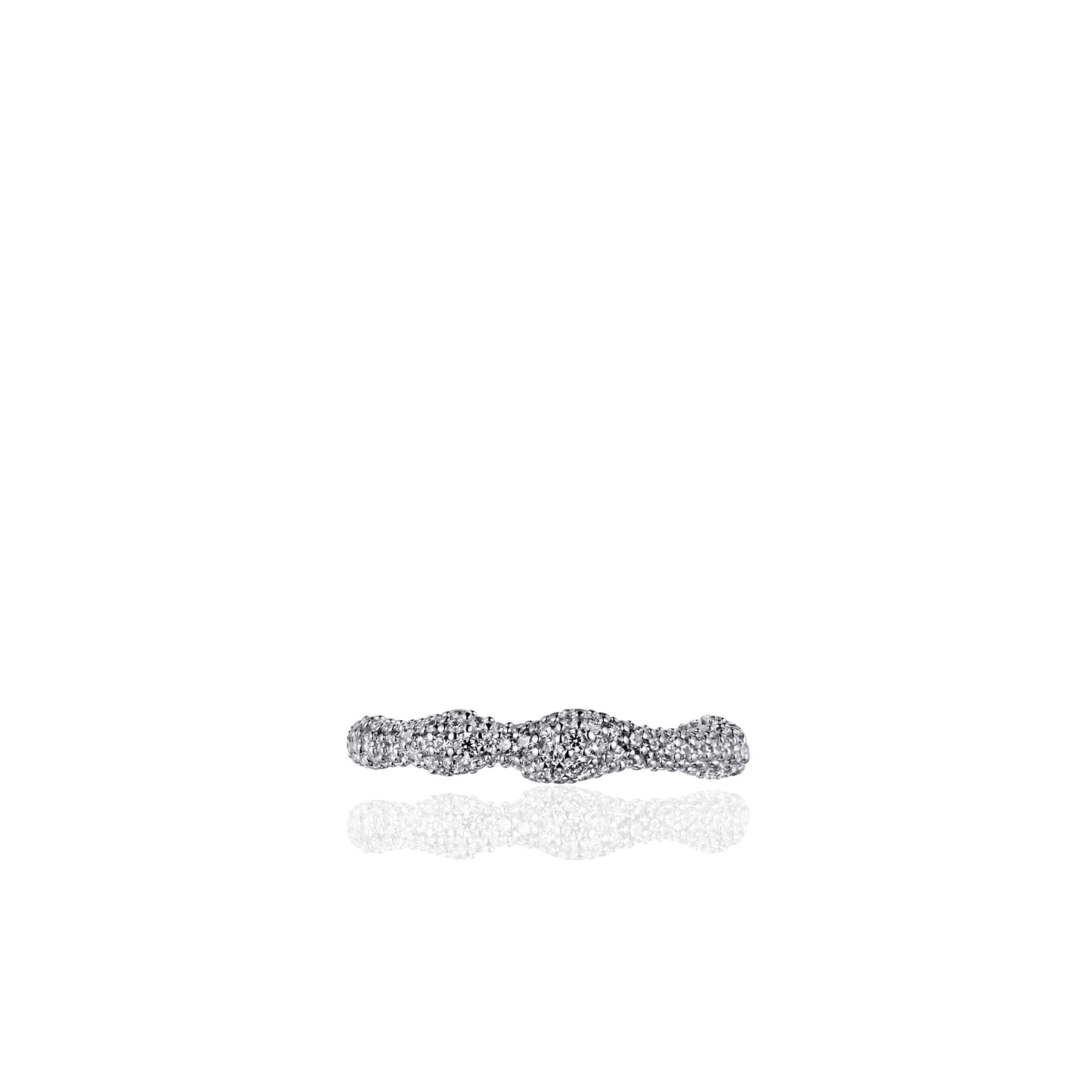 ORGANIC CZ Ring - Silver - John Ross Jewellers