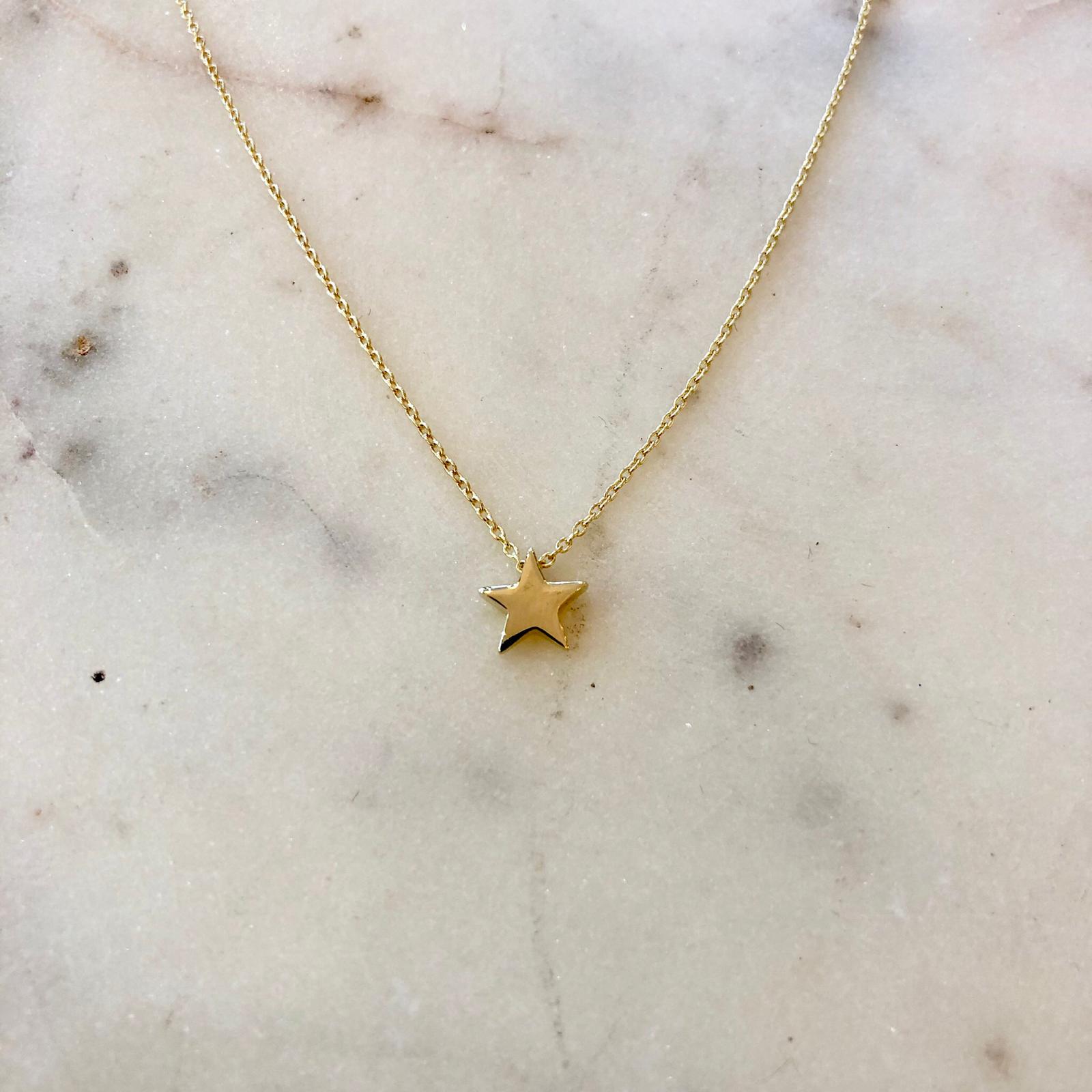 9CT GOLD STAR NECKLACE – Markjosef Jewellers