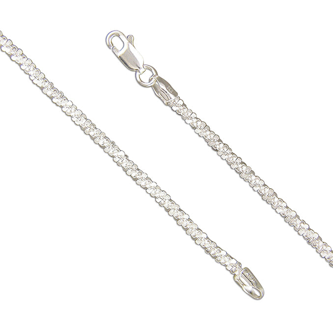 Silver Anklet - Daisy Chain | 24cm - John Ross Jewellers