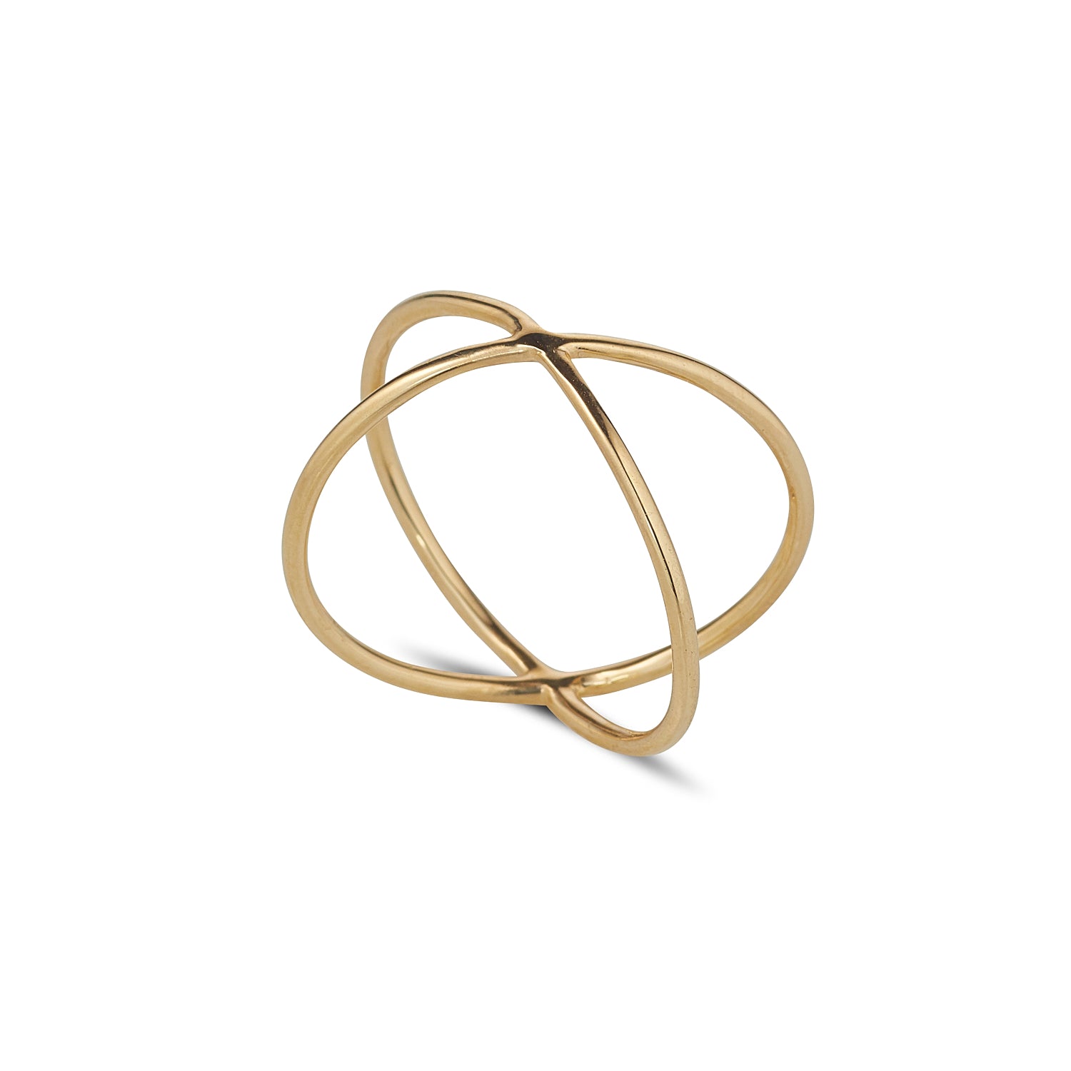 9ct Gold Modern Wishbone Ring - John Ross Jewellers