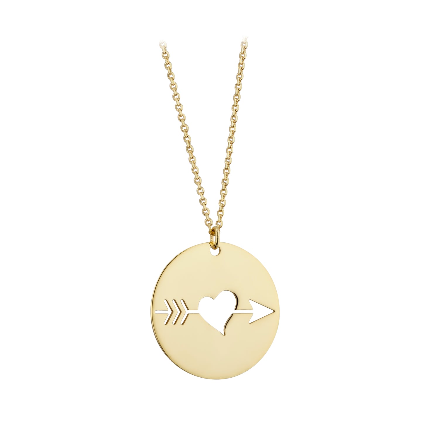 9ct Gold Cupid Necklace - John Ross Jewellers