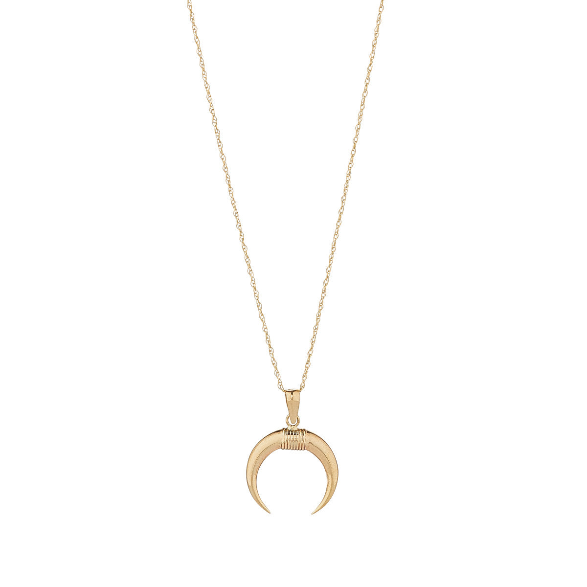 9ct Gold Horns Necklace - John Ross Jewellers