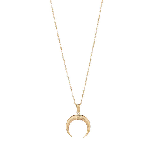 9ct Gold Horns Necklace - John Ross Jewellers