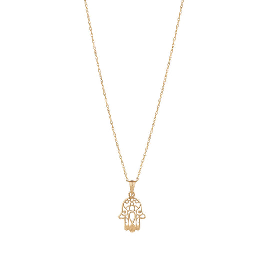9ct Gold Hand of Fatima Necklace - John Ross Jewellers