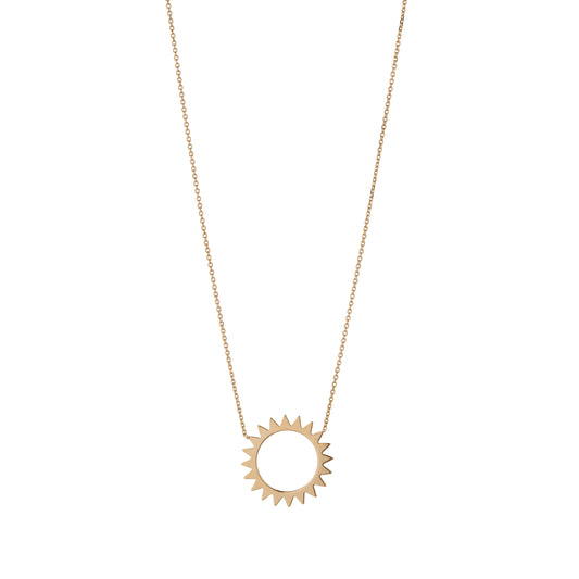 9ct Gold Sun Necklace - John Ross Jewellers