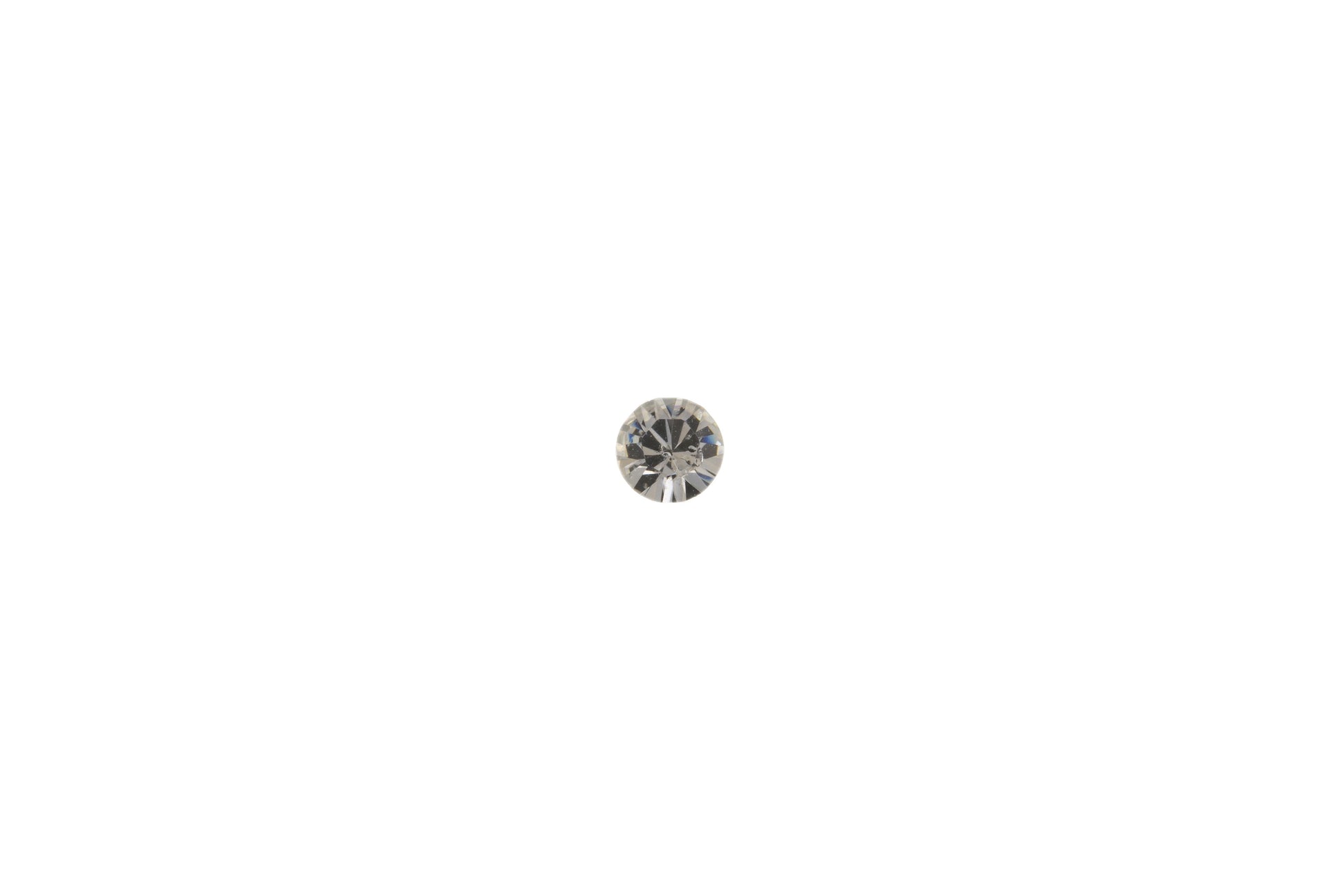 9ct Gold Nose Stud | Clear Crystal - John Ross Jewellers