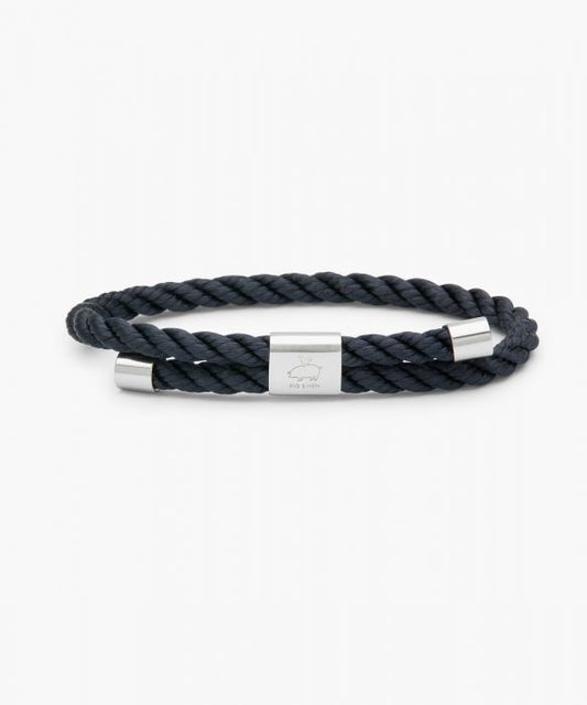 PIG & HEN Little Lewis Twist Navy | Silver - John Ross Jewellers