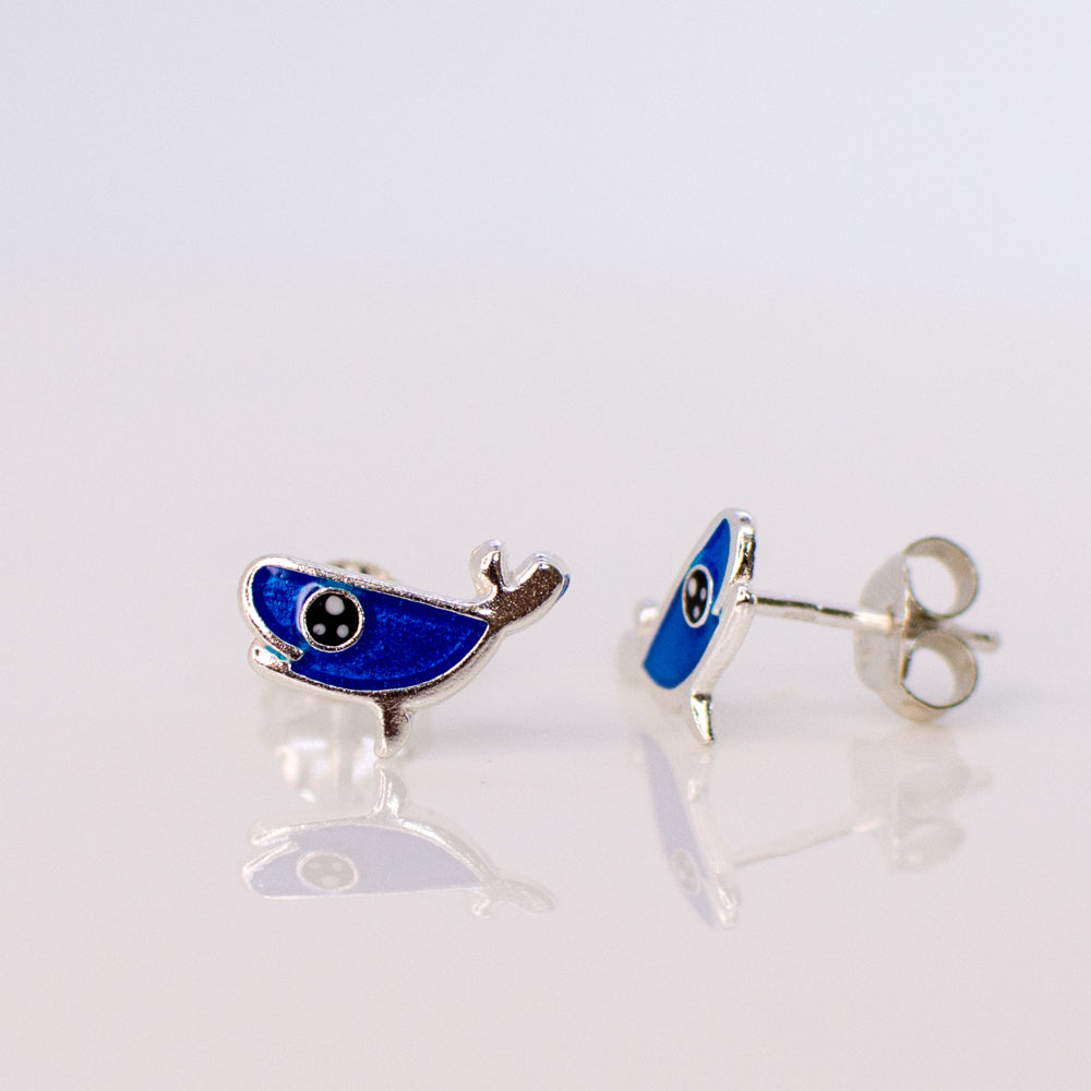 Blue Whale Earrings - John Ross Jewellers