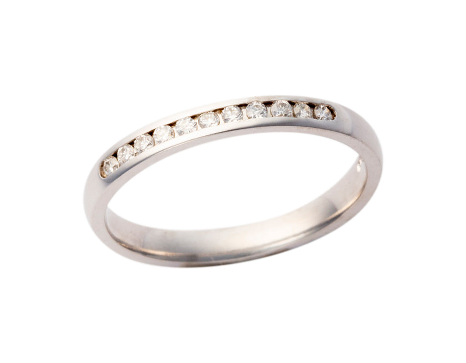 Platinum 3mm Channel Set Diamond Wedding Ring | Court - John Ross Jewellers