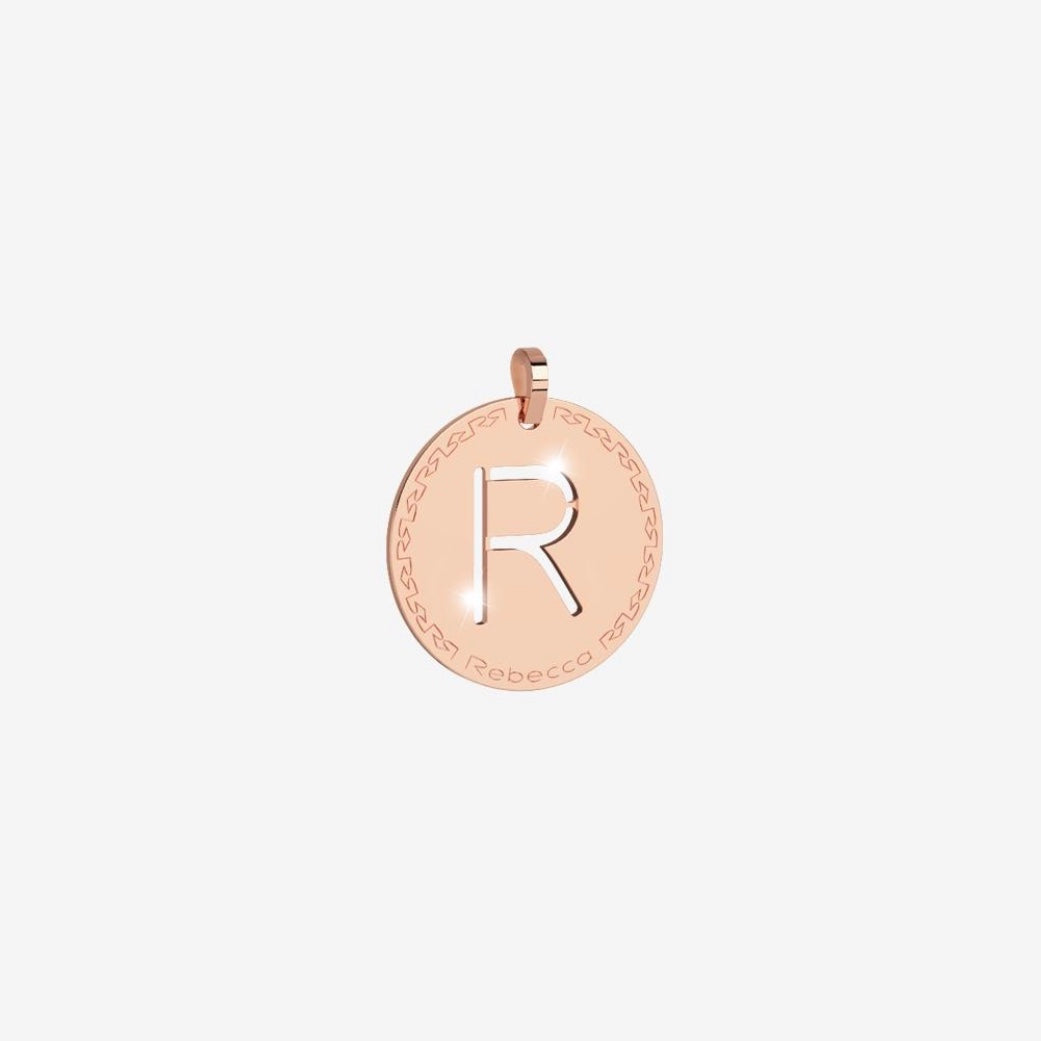 REBECCA MyWorld Letter Necklace - Rose|Medium Initial - John Ross Jewellers