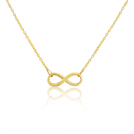 9ct Gold Infinity Necklace - John Ross Jewellers