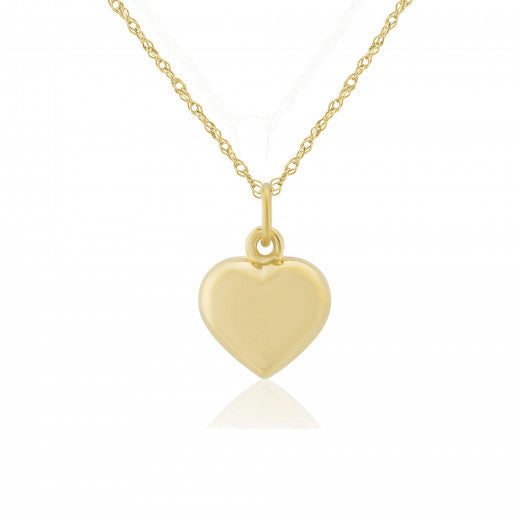 9ct Gold Super Sweet Heart Necklace - John Ross Jewellers