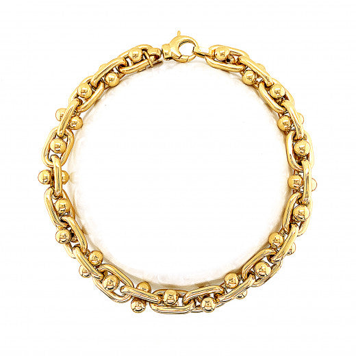 9ct Gold Fancy Link Bracelet - John Ross Jewellers