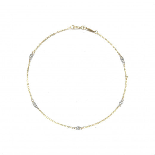 9ct Gold CZ Station Bracelet - John Ross Jewellers