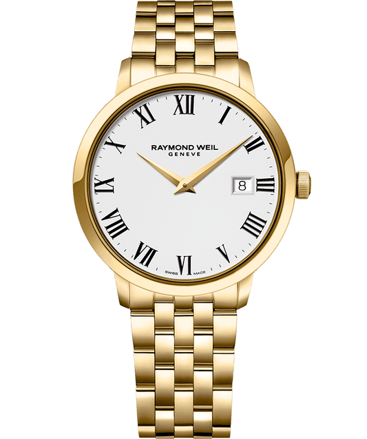 Raymond Weil TOCCATA 39mm Yellow Gold PVD Plated Stainless Steel - John Ross Jewellers