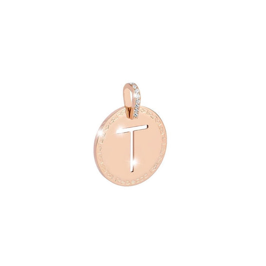 REBECCA MyWorld Letter Necklace - Rose|Large Initial with Crystals - John Ross Jewellers