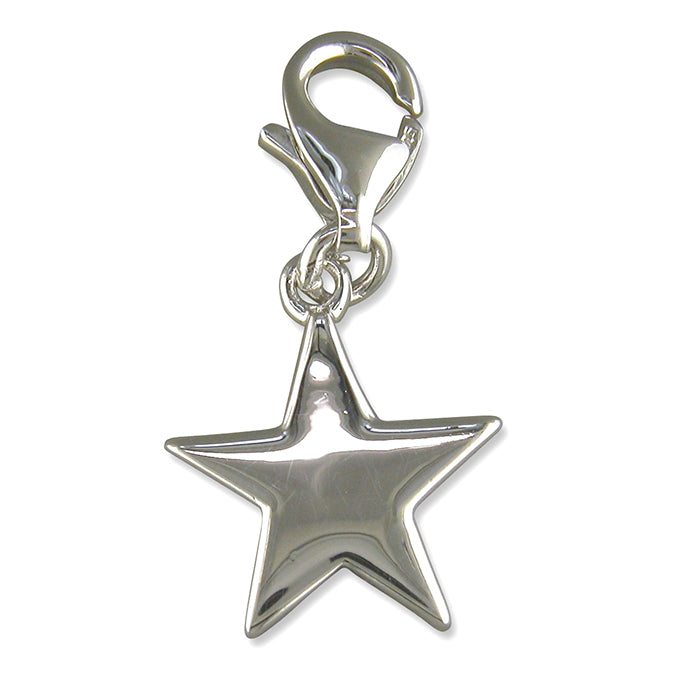Silver Star Clip-on Charm - John Ross Jewellers