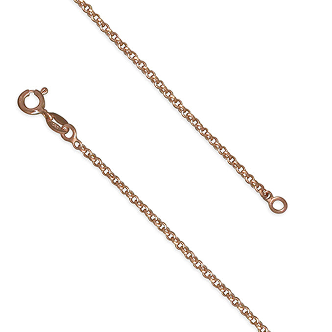 Rose Silver Belcher Chain 45cm - John Ross Jewellers