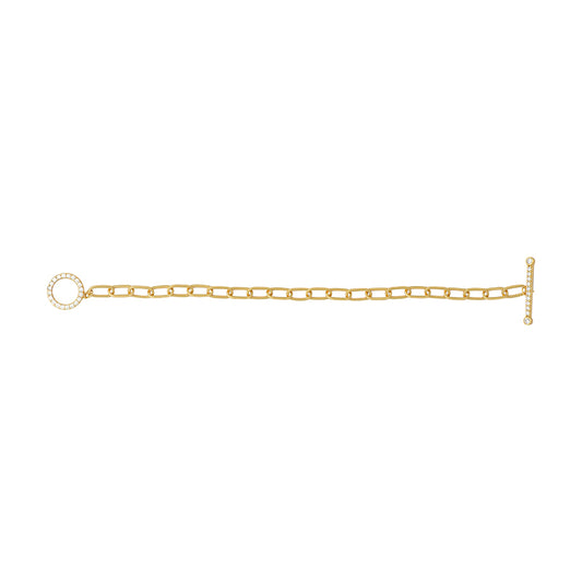 Sunshine CZ T-Bar Bracelet | 21cm - John Ross Jewellers