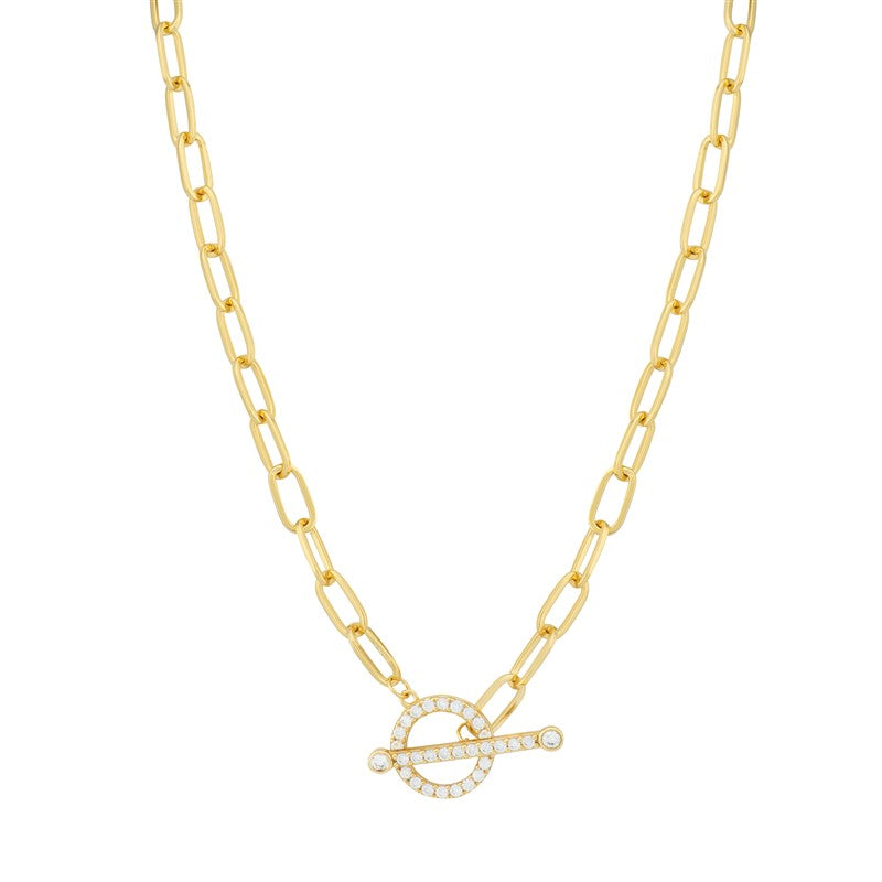 Sunshine CZ T-Bar Necklace - John Ross Jewellers