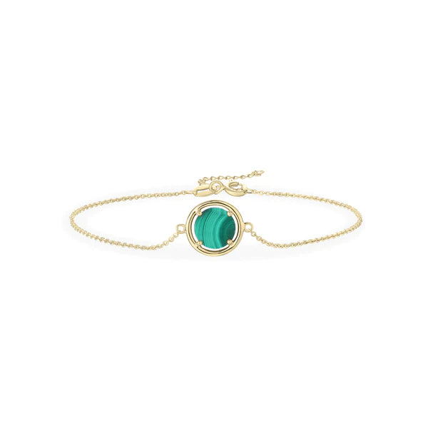 14ct Gold Malachite Bracelet - John Ross Jewellers