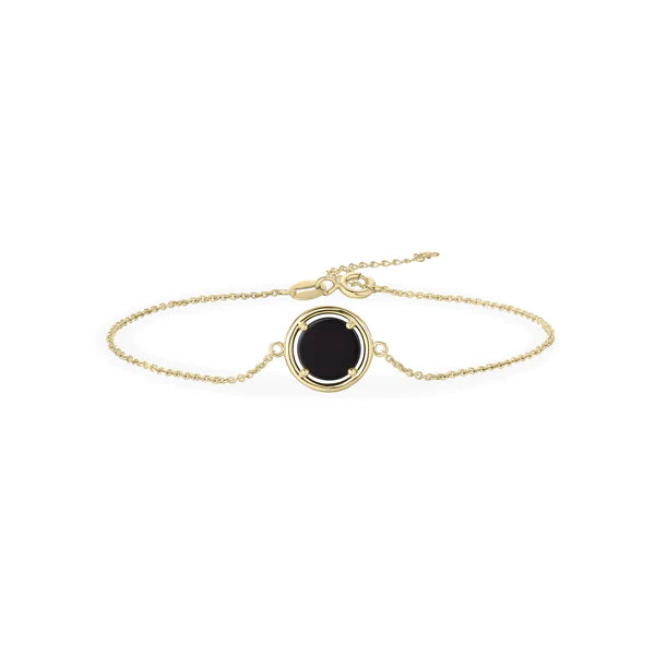 14ct Gold Onyx Bracelet - John Ross Jewellers