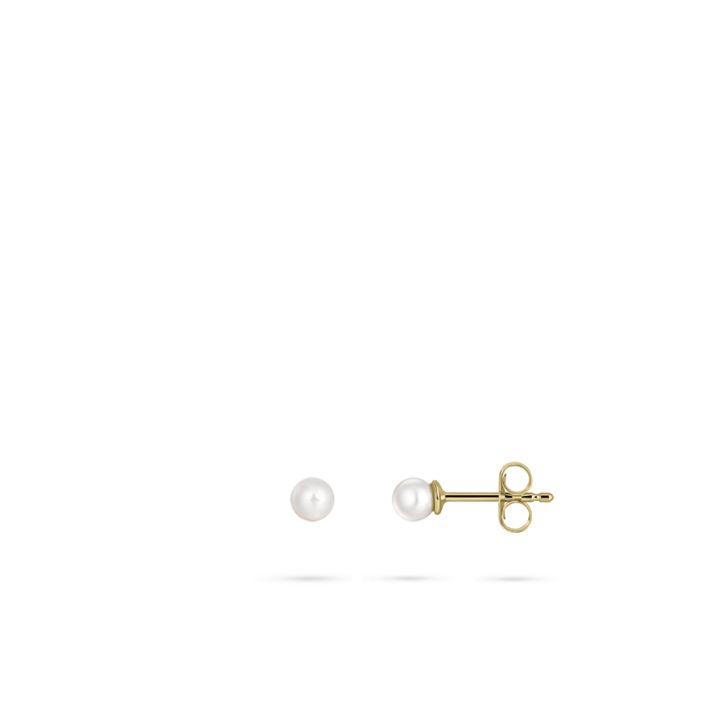 14ct Gold Pearl Stud Earrings | 3mm - John Ross Jewellers