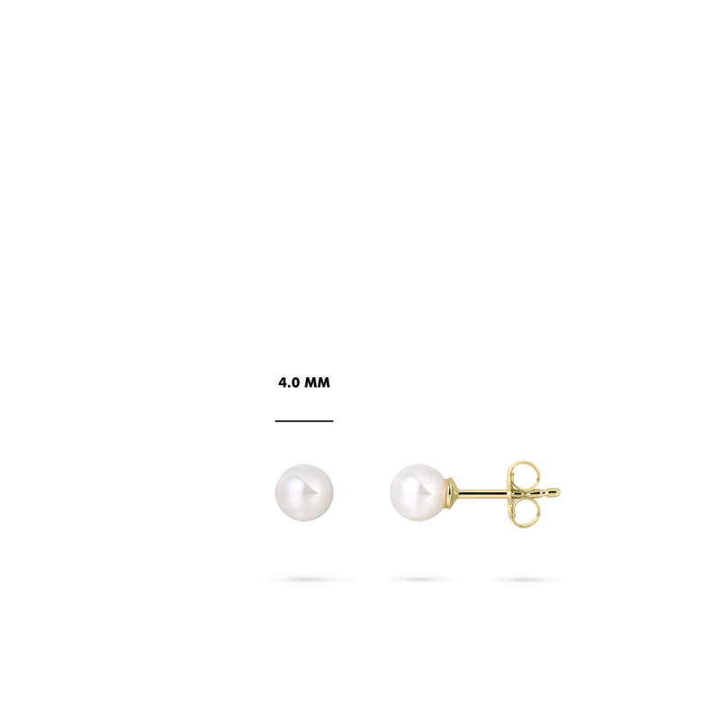 14ct Gold Pearl Stud Earrings | 4mm - John Ross Jewellers