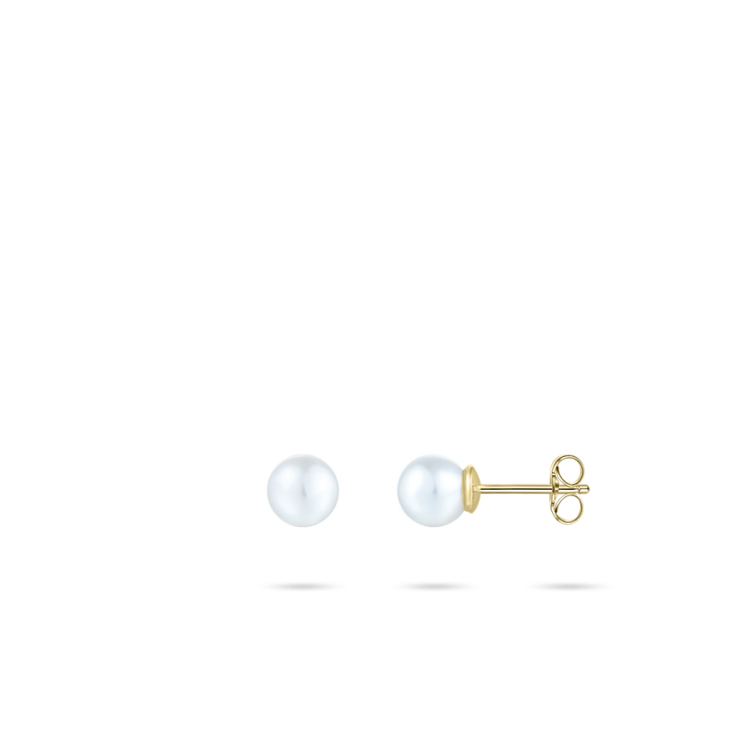 14ct Gold Pearl Stud Earrings | 5mm - John Ross Jewellers