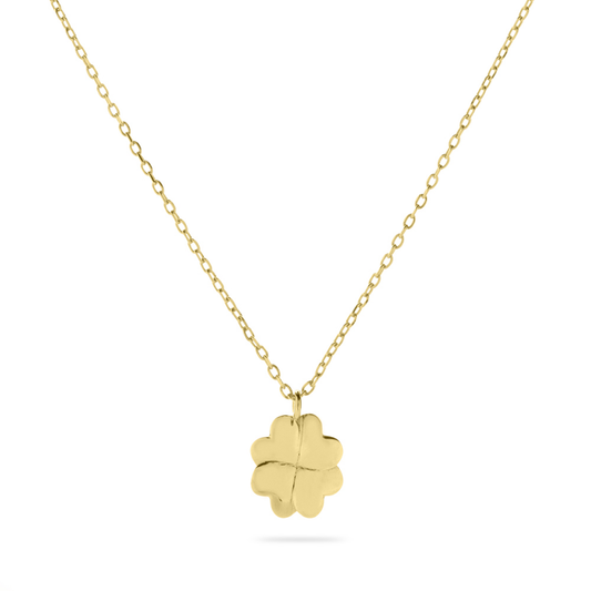 14ct Gold Four Leafed Clover Necklace - John Ross Jewellers