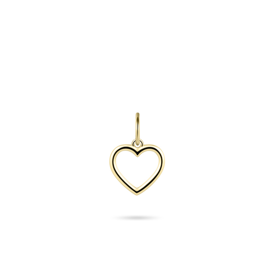 14ct Gold Open Heart Pendant Necklace - John Ross Jewellers