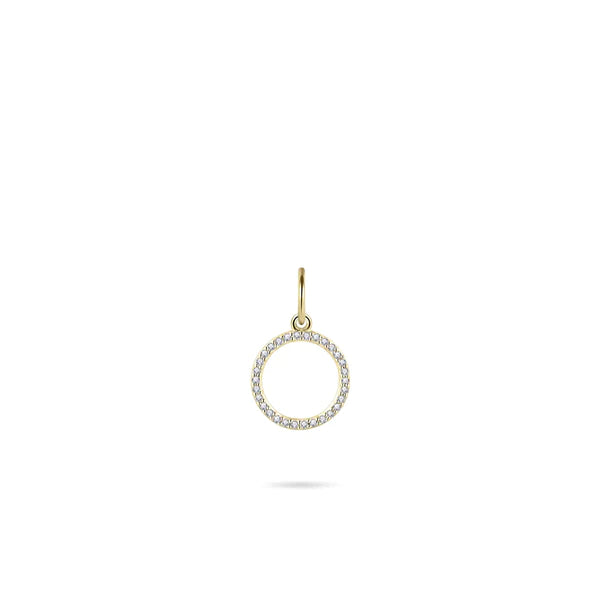 14ct Gold CZ Eternity Pendant Necklace - John Ross Jewellers